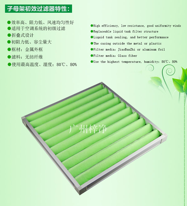 G4級(jí)組合式空調(diào)過(guò)濾器主要應(yīng)用于初級(jí)過(guò)濾。