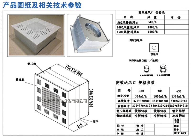 500、1000、1500新型高效送風(fēng)口規(guī)格尺寸