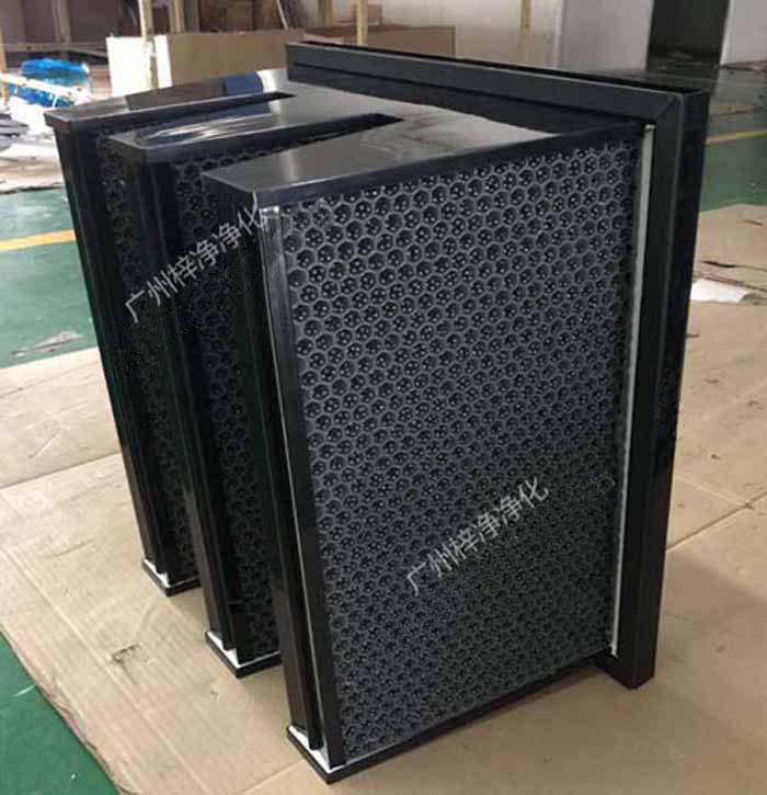 顆粒蜂窩活性炭過濾器產(chǎn)品側面圖